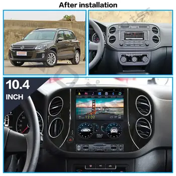 Tesla Stiliaus Automobilio Radijo, GPS Navigaciją, Android Multimedijos Grotuvo VW Volkswagen Tiguan 2010-2016 Auto Stereo Belaidžio Carplay