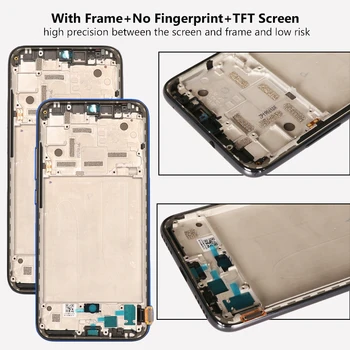 TFT Ekrano Xiaomi Mi A3 LCD Ekranas Su Rėmu Jutiklinio Ekrano Pakeitimas skaitmeninis keitiklis Asamblėjos Xiaomi Mi A3 3 LCD Ekranas