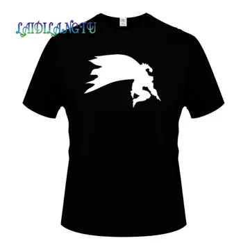 The Dark Knight Returns Siluetas Atsitiktinis Trumpomis Rankovėmis Atspausdintas T-Shirt Vyrai Medvilnės Viršuje Tees Vasaros Mados Drabužiai