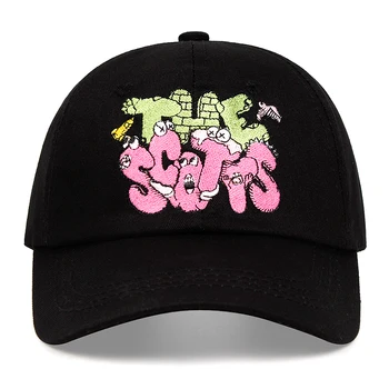THE Scotts Tėtis Skrybėlę Scott Travis Cactus Jack Medvilnė, siuvinėjimo Beisbolo kepuraitę Snapback Unisex mados lauko, laisvalaikio kepurės