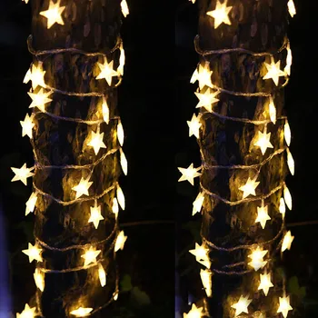 Thrisdar 10M, 20M 30M 50M Star Fėja, Kalėdų Šviesos LED Styginių Šviesos Lauko Vestuvių Šventė Žvaigždėtą Žvaigždžių Pasakų Šviesos Girlianda