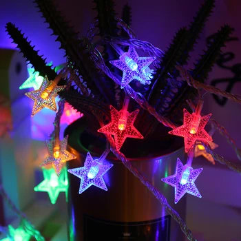 Thrisdar 10M, 20M 30M 50M Star Fėja, Kalėdų Šviesos LED Styginių Šviesos Lauko Vestuvių Šventė Žvaigždėtą Žvaigždžių Pasakų Šviesos Girlianda