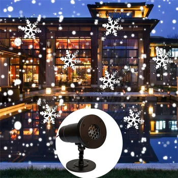Thrisdar Kalėdų Snaigės Lazerinio Projektoriaus Lempa IP65 Lauke Sningant Projektoriaus Šviesos Šalis, Vestuvių Snaigės Lazeris, Prožektorius