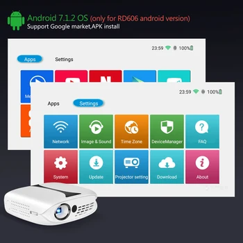 ThundeaL DLP Projektorių Android 7.1 Wi-fi