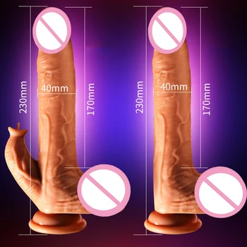 Tikroviškas Dildo Teleskopinis Vibratorius Silikono Varpos Dong siurbtukas Dildo Sekso Žaislas, skirtas Moterų Masturbator Dirželis ant Dildo Šildymas