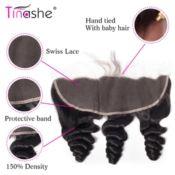Tinashe Plaukų Brazilijos Plaukų Pynimas Ryšulių Remy Human Hair Nėrinių Priekio Su Uždarymo Prarasti Banga Ryšulius Su Priekinės Uždaryti