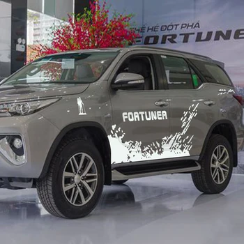 Tinka Toyota Fortuner 2016 2017 2018 2019 Automobilių Lipdukai Pusės Kūno Purvo Alpinistas Grafinis Vinilo Automobilių Apdailos Lipdukai Užsakymą