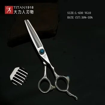 Titan profesinės 6 colių Japonija vg10 plaukų žirklės sumažinti plaukų pjovimo salonas žirklių žirklės, plaukų kirpimo žirklės