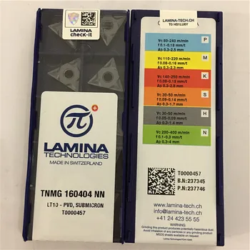 TNMG160404-NN LT10 Originalus LAMINA karbido įterpti su geriausios kokybės 10vnt/lot nemokamas pristatymas