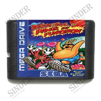 Toejam & Earl Į Paniką dėl Funcotron 16 bitų MD Žaidimo Kortelės Sega Mega Drive Genesis