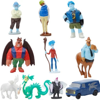 Tolesnis Lightfoot Miniatiūriniai PVC figūrėlių, Drakonas, Vienaragis Anime Statulėlės, Kolekcines Lėles Vaikams Žaislai Vaikams 10vnt/set
