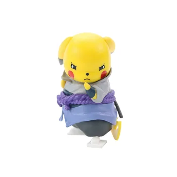 TOMY Pokemon Modelis Pikachu Anime Žaislas Cos Arale Naruto Sasuke 10cm Lėlės, Žaislai, Papuošalai Naujųjų Metų Dovanos Draugams ir Vaikams