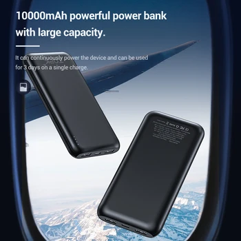 TOPK Galia Banko 10000mAh Nešiojamas Įkroviklis Greitai Įkrauti 3.0 C Tipo PD Greitai Įkrauti Powerbank Baterija Išorės Banko Paketą Xiaomi