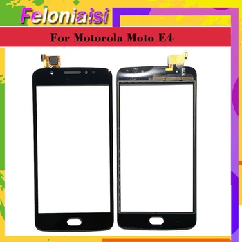 Touchscreen Už Motorola Moto E4 XT1767 XT1768 XT1765 XT1766 Jutiklinis Ekranas skaitmeninis keitiklis Priekinio Stiklo plokštės Jutiklis NE LCD