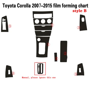 Toyota Corolla 2003-Lipni, Automobilių Lipdukai Anglies Pluošto Vinilo Automobilių lipdukai ir Lipdukai Automobilio Optikos Reikmenys