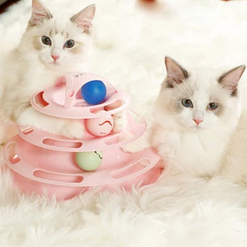 Trijų Lygių Naminių Kačių Žaislas Tower Dainos Disko Katė Žvalgybos Pramogų Trigubai Mokėti Stebėti Kačių Žaislai Kamuolys Mokymo Pramogų Plokštė