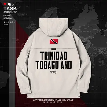 Trinidadas ir Tobagas ŠŠIUO vyrų striukė su gobtuvu tautos vėliava vyriški vyrai tranšėjos paltai vyrams kailis naujų drabužių atsitiktinis top rudens drabužiai
