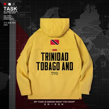 Trinidadas ir Tobagas ŠŠIUO vyrų striukė su gobtuvu tautos vėliava vyriški vyrai tranšėjos paltai vyrams kailis naujų drabužių atsitiktinis top rudens drabužiai