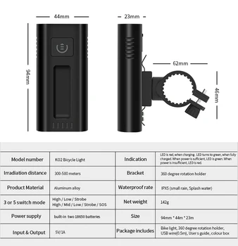 TRLIFE Galingas Dviratis Šviesos 5200mAh USB Rehargeable LED Dviračio Žibintas Priekinis IPX5 atsparumas Vandeniui MTB Dviračio Žibintuvėlis, kaip Galios Bankas