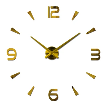 Trumpas Mados Sieninis Laikrodis Už Kambarį Dizainu Akrilo Veidrodis Laikrodžiai Europoje 
