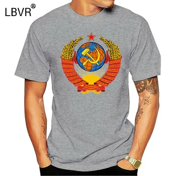 TSRS grayyyy162180P herbas Aukštos Kokybės Naujas rusų T-Shirt Marškinėlius Sovietų Sąjungos TEE Marškinėliai Vasarą, O Kaklo Viršūnes