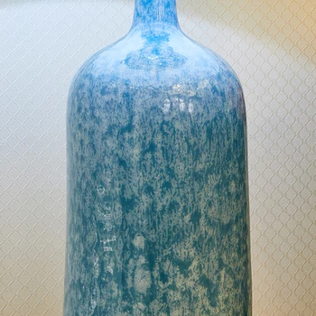 TUDA Kinų Stiliaus Mėlynos spalvos Snaigės Keramikos Stalo Lempos, Miegamojo Lovos Lempos Kambarį Led stalinės Lempos 110v, 220v E27
