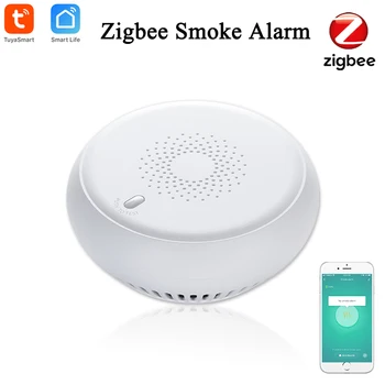Tuya Smart Zigbee 3.0 Priešgaisrinės Signalizacijos, Dūmų Detektorių, Protingo Namo Sistemos 2.4 GHz Didelio Jautrumo Saugos Prevencijos Dūmų Jutiklis
