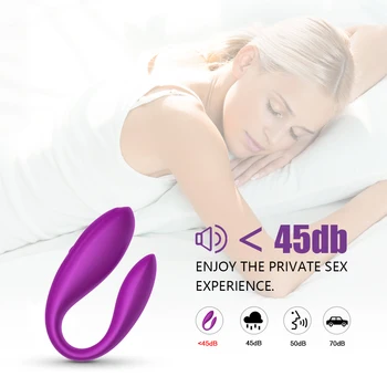 U Tipo Dual G Spot Vibratorius, Skirtas Moterims, Vaginos Masažą Klitorio Vibratorius Stimuliuoja USB Masturbuotis, Erotika Suaugusiųjų Sekso Žaislas Moterims
