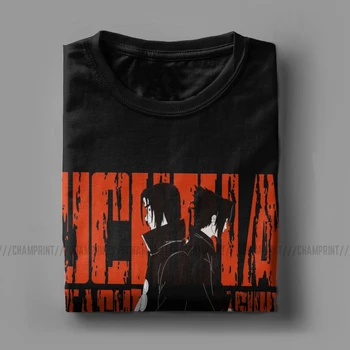 Uchiha Broliai Naruto T-Marškinėliai Vyrams Akatsuki Pein Anime Itachi Uzumaki Sasuke Atsitiktinis Medvilnės Marškinėliai Trumpomis Rankovėmis T Shirts