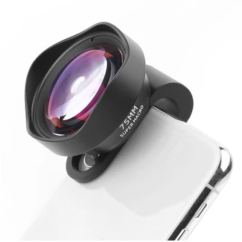 Ulanzi 10X 75MM Makro Telefono Kameros Objektyvo Optinio Stiklo, Universalus Objektyvas, skirtas 