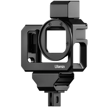 Ulanzi G9-5 Veiksmų Vlog Kamera Narve Metalo Apsauginis Korpusas su Dviguba Šalto Batų Kalno 52mm Filtro Adapteris GoPro Hero 9