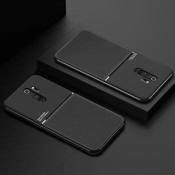 Ultra Plonas Moire Minkštos TPU Case For Xiaomi Redmi 8 7 8 7A 7 Pro K20 pastaba 8 7 8A 7A 7 įmontuota Automobilio Magnetas Galinį Dangtelį atveju
