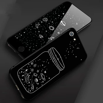 Ultra Slim Dažytos Vietos Mėnulio Matinis Minkštos TPU Telefono dėklas Samsung S20 FE S10 Lite M01 M11 M21 M31 M51 M31S A01 A11 A21 A31 A41