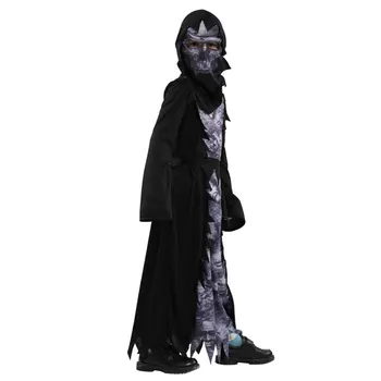 Umorden Suaugusiųjų Vaikų Vaikų Velnias, Demonas Kostiumas Baisu Monstras Azrael Mirties Grim Reaper Halloween Kostiumai Vyrams Berniukai