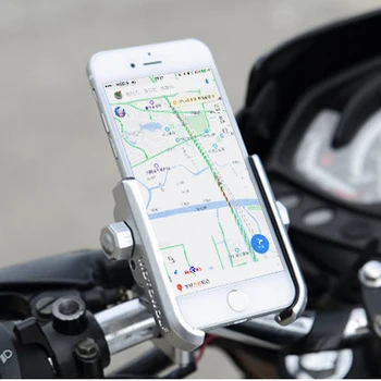 Universalios Aliuminio Lydinio Motociklo Telefono Turėtojas iPhoneX 8 7 6s Paramos Telefonu Moto Laikiklis GPS Dviračio Rankenos Laikiklis