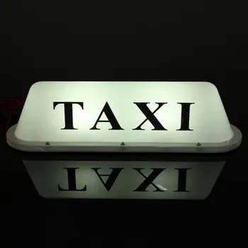 Universalus 12V Automobilio Sunkvežimių Taksi, Pasirašyti Stogo Kupolas LED Šviesos Lempos Korpuso Magnetinis pagrindas su Cigarečių Degiklio Lizdo