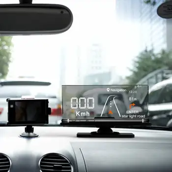 Universalus Automobilių Greitis HUD Head Up Display Projektorius, Telefonas, Navigacijos Išmaniojo telefono Turėtojas GPS HUD Ekranas Telefono Laikiklis GPS Projektorius
