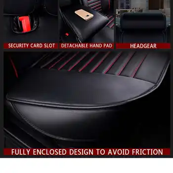 Universalus Automobilių Sėdynės Padengti PU Odos, Automobilių Sėdynių užvalkalai, Automobilių Sėdynės Padengti Automobilio Sėdynės Raštas Automobilių Stiliaus Interjero Accessories