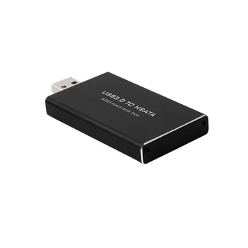 USB 3.0 mSATA SSD Standžiojo Disko Dėžutė Konverteris Adapteris Gaubto Išorės Atveju 1pc K1AA