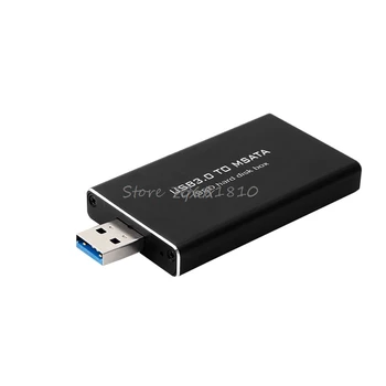 USB 3.0 mSATA SSD Standžiojo Disko Dėžutė Konverteris Adapteris Gaubto Išorės Atveju Whosale&Dropship