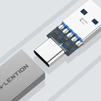 USB 3.0 (Type-A Male į USB 3.1 (Tipas C)Moterų, Jungtis, Keitiklis, Adapteris, skirtas 