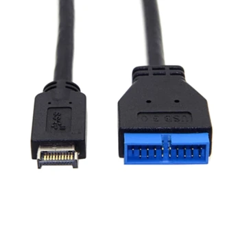 USB 3.1 Tipas-C, Mini 20 Pin Priekinis Skydelis Antraštės USB 3.0 Standartas 19/20Pin Antraštė ilgiklis 20Cm Už Asus-Motherbo