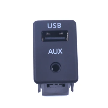USB Aux Jungiklis + Vielos Kabelis Adapteris, skirtas BMW 3 5 Serija E87 E90 E91 E92 X5 X6 yra f01 F02 F10 F11