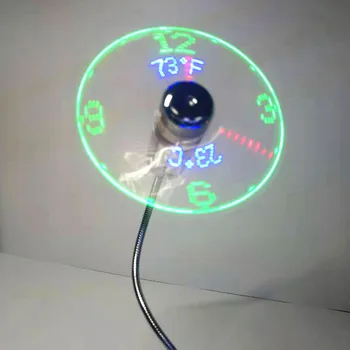 USB Gerbėjai Mini Laiko Ir Temperatūros Ekranas Kūrybos Gft Su LED Šviesos Naujas Cool Dalykėlių Produktų Nešiojamas KOMPIUTERIS Dropship 2020 m.