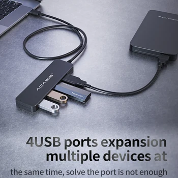 USB HUB C HUB C Tipo USB 3.0 4 Port HUB 2.0 Adapteris Keitiklis OTG su Micro USB PC, Nešiojamas Kompiuteris, USB Skirstytuvo