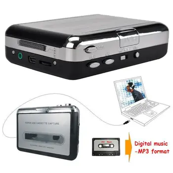 USB Kasečių Grotuvas Juosta prie PC Senas Kasetės į MP3 Formatu Konverteris Audio Recorder Užfiksuoti Walkman su Auto Reverse