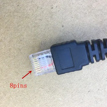 USB Programavimo Kabelis 8PINS už ICOM F110 F500 F1721 F210 F1810 F1721 ir tt automobilių transporto priemonė, radijas su CD tvarkyklės