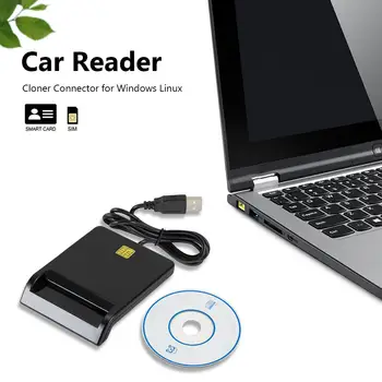 USB Smart Card Reader DNIE ATM CAC IC ID SIM Kortelės Skaitytuvą, skirtą 