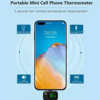 USB Termometras Mini mobilusis Telefonas Termometras Infraraudonųjų spindulių Termometras su Tipas-C Bendrą 