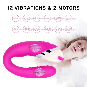 USB Įkrovimo 12 Greičio, Lenkimo Susukti Vibratoriai G Spot Vibratorių Stimuliatorius Suaugusiųjų Sekso Žaislai Moterims, Sekso Produktai Poroms